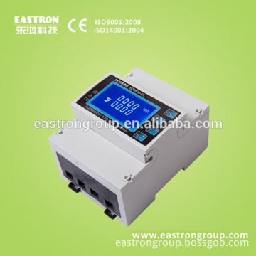 Three phase DIN rail multifunction meter SDM630DC, RS485 Modbus,Bi-directional energy meter,Big LCD display